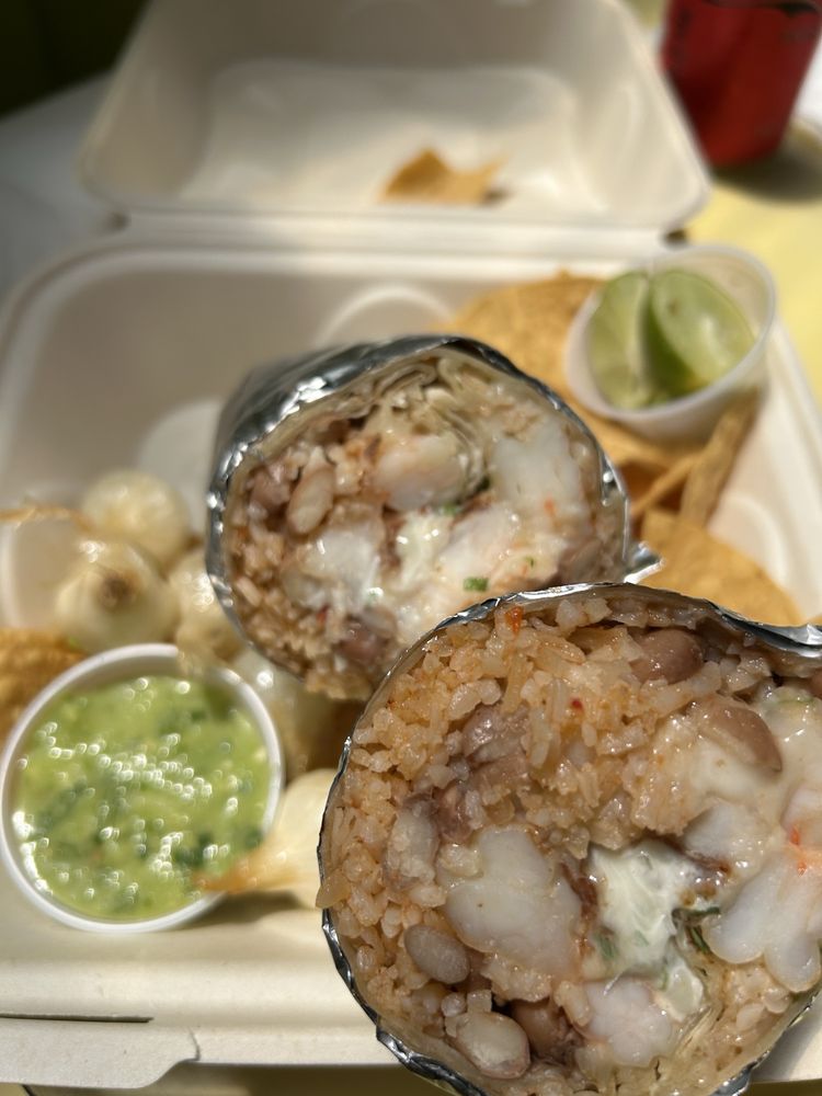 Shrimp burrito